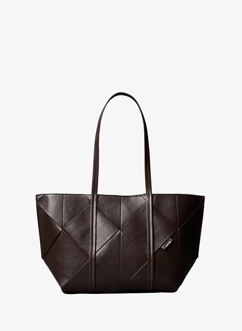Woven Emblem Tote Bag