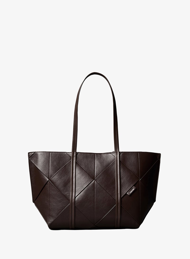 CALVIN KLEIN Woven Emblem Tote Bag - Image 1