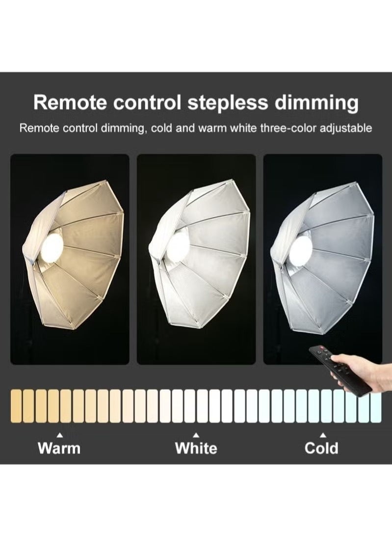 والالا طقم إضاءة سوفت بوكس للتصوير مع 2 مصابيح 280 واط 3 ألوان وصناديق سوفت بوكس وحقيبة حمل للتصوير الفوتوغرافي للصور الشخصية وتصوير المنتجات - Image 5