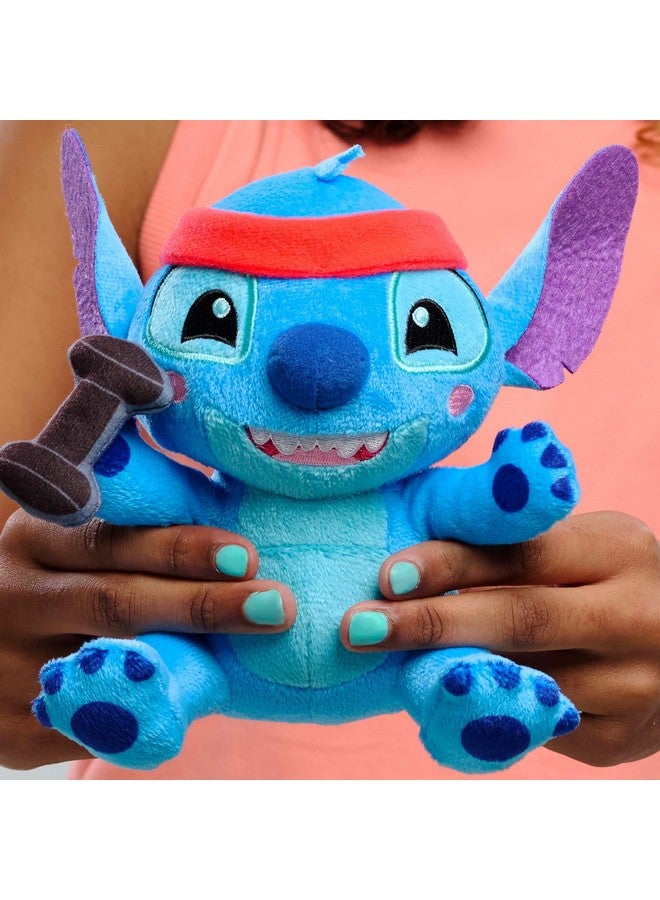 Just Play Disney Stitch That’s So Stitch Small 7-inch Plush with Barbell Stuffed Animal, Soft Material, Kids Toys for Ages 2 Up - Image 4