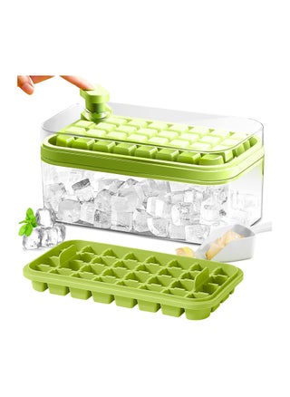 Doonly Ice Cube Tray with Lid and Bin, 2 Pack for Freezer, 64 Pcs Ice Cube Mold (Green) - pzsku/ZFC47CEBCB1E2380EA63FZ/45/_/1726395450/52ad0051-a3e3-4092-8c88-24e655ce6da3