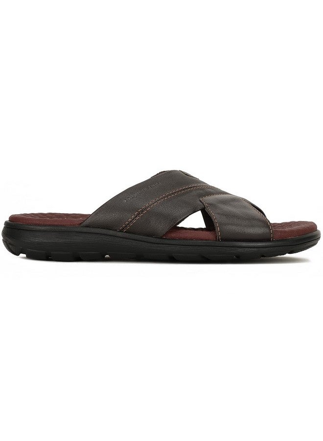 Hush Puppies Mens CHARLES MULE E Brown Slipper UK 8 (8744253) - Image 2