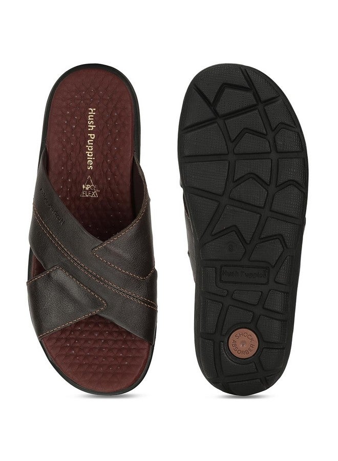 Hush Puppies Mens CHARLES MULE E Brown Slipper UK 8 (8744253) - Image 4