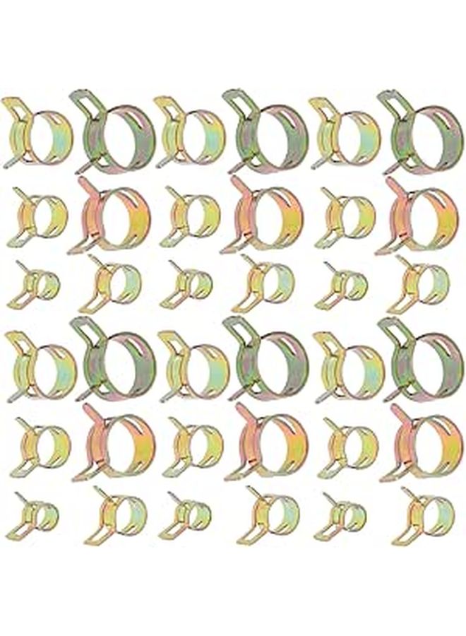80Pcs Hose Clamps Oil Line Fixing Tube Clamps For Car Motorcycle Tubing - Image 1