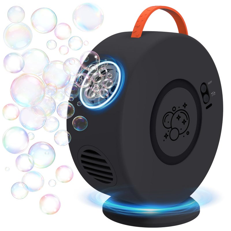 Weilim Bubble Machine Automatic Bubble Blower for Kids Toddlers Rechargeable Battery Portable Bubble Maker Electric Bubble Machine Auto Rotating 90360 Outdoor Toy for Easter and Birthday Gift - Image 3