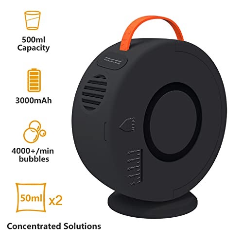 Weilim Bubble Machine Automatic Bubble Blower for Kids Toddlers Rechargeable Battery Portable Bubble Maker Electric Bubble Machine Auto Rotating 90360 Outdoor Toy for Easter and Birthday Gift - Image 5