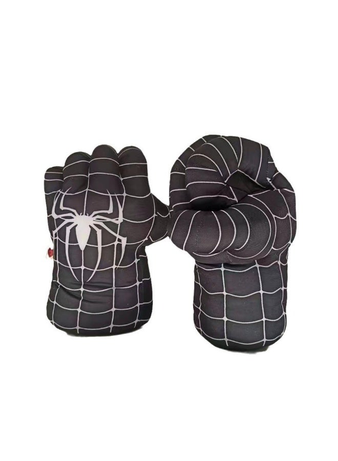 1 Pairs Spider-Man Toy Gloves Black