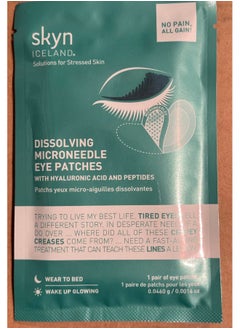skyn ICELAND skyn ICELAND Dissolving Microneedle Under Eye Patches With 39% Hyaluronic Acid & Peptides. No-Slip Eye Mask to Firm And Reduce Wrinkles & Fine Lines, 8 Pairs  - Image 5
