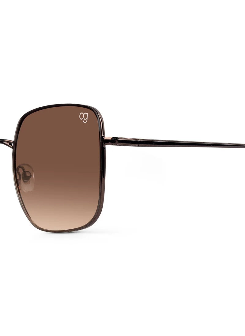 Woggles Latest & Stylish UV Protected Ray Brown Square Sunglasses for Men & Women