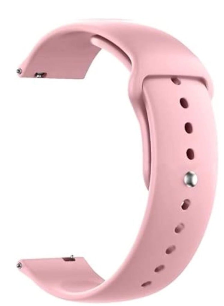 20mm Soft Silcon Strap For Samsung Galaxy Watch 4 40/42/44/46 - pink