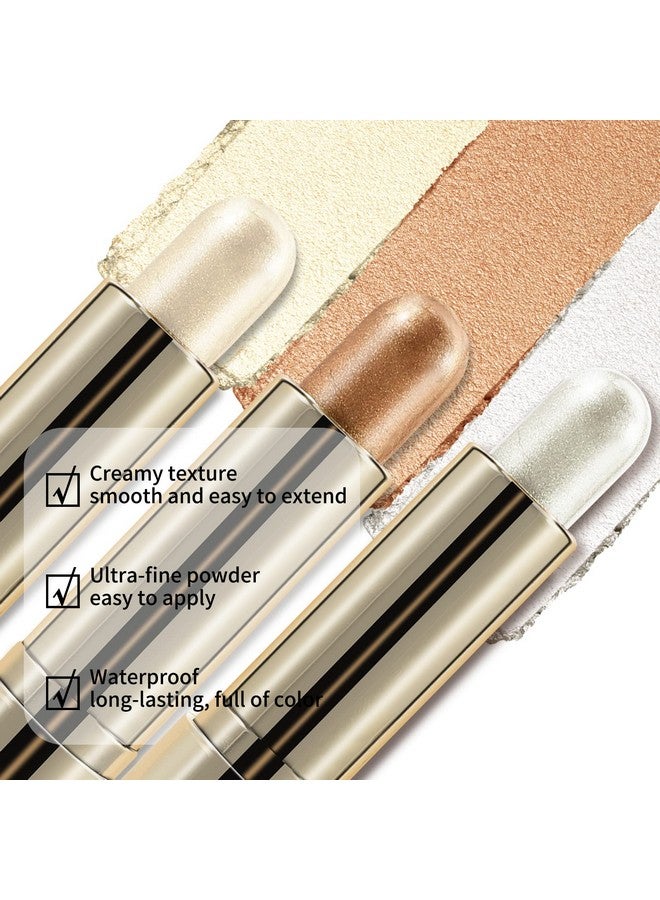 Boobeen Highlight And Glow Stick Shimmer Cream Makeup Contour Stick Highlighter Bronzer Stick Waterproof Long Lasting Face Glitter Highlighter Makeup Stick Pack Of 1  - Image 4