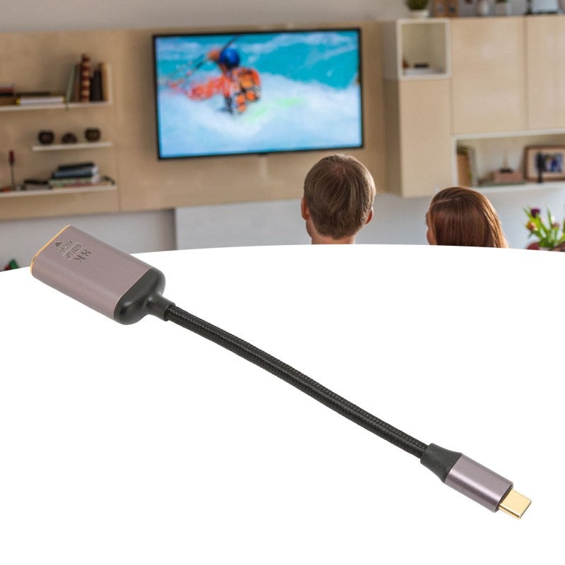 USB C To Mini DisplayPort Adapter: 8K 60Hz Aluminum Shell Plug And Play Bidirectional Projection - Dual Mode Universal Compatibility For Laptops Tablets Desktop Computers - Image 3
