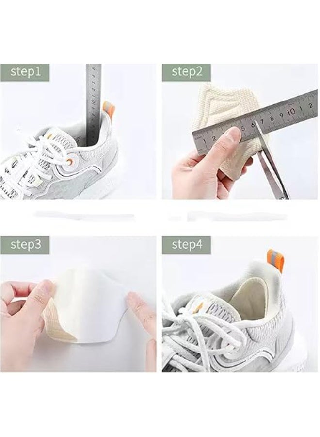 بطانات أحذية لكعب الأحذية الفضفاضة كبيرة جدًا بطانات داخلية لكعب القدم واقيات الكعب للنساء والرجال لعدم جروح القدم قطعتين - Image 4