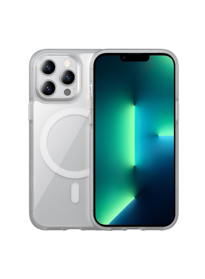 S-TOP Case For iPhone 13 Pro Ice Skin MagSafe PC Hybrid TPU Phone Case - Image 1