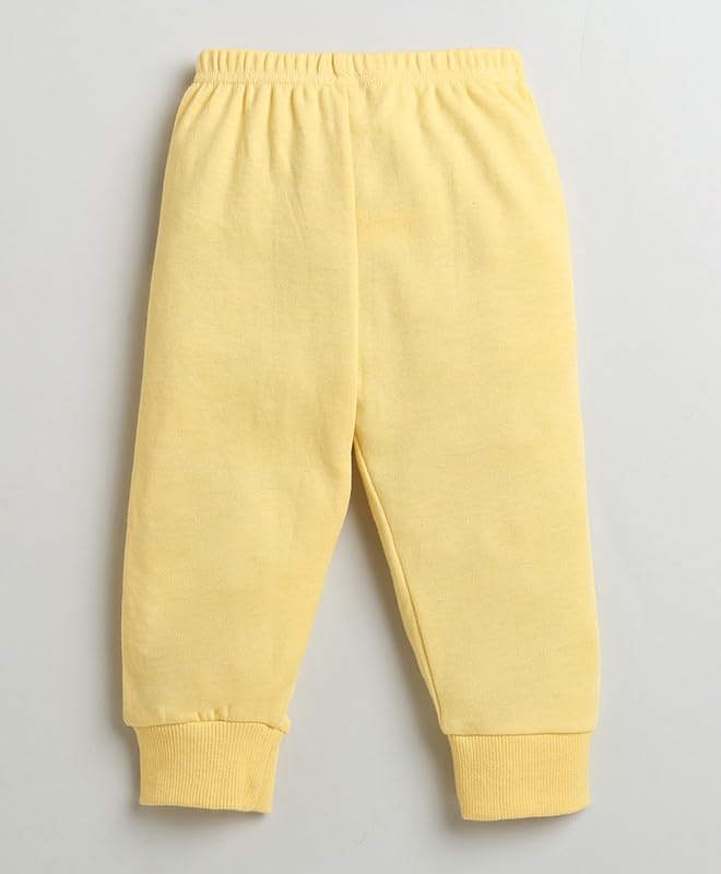 BUMZEE Yellow Boys Full Sleeves Cotton Sweatshirt & Jogger Set Age - 6-12 Months (Peb9993C-ylw) - Image 5