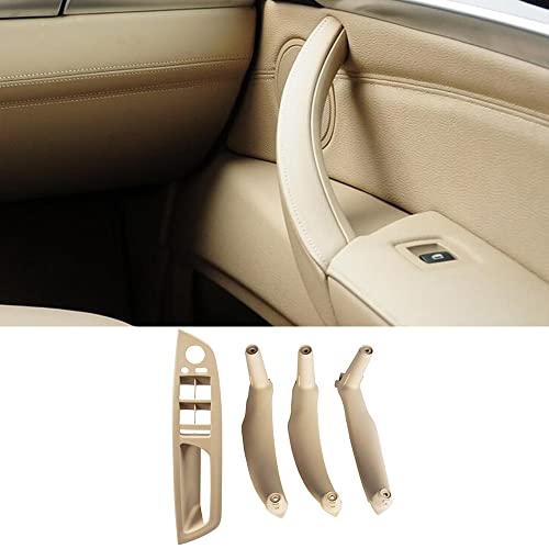 CHUANGHUI Car Door Handle for BMW X5 X6 E71 E70 2007-2013 Interior Door Handles Replace Cover Car Door Handle Accessories (Beige) - Image 1