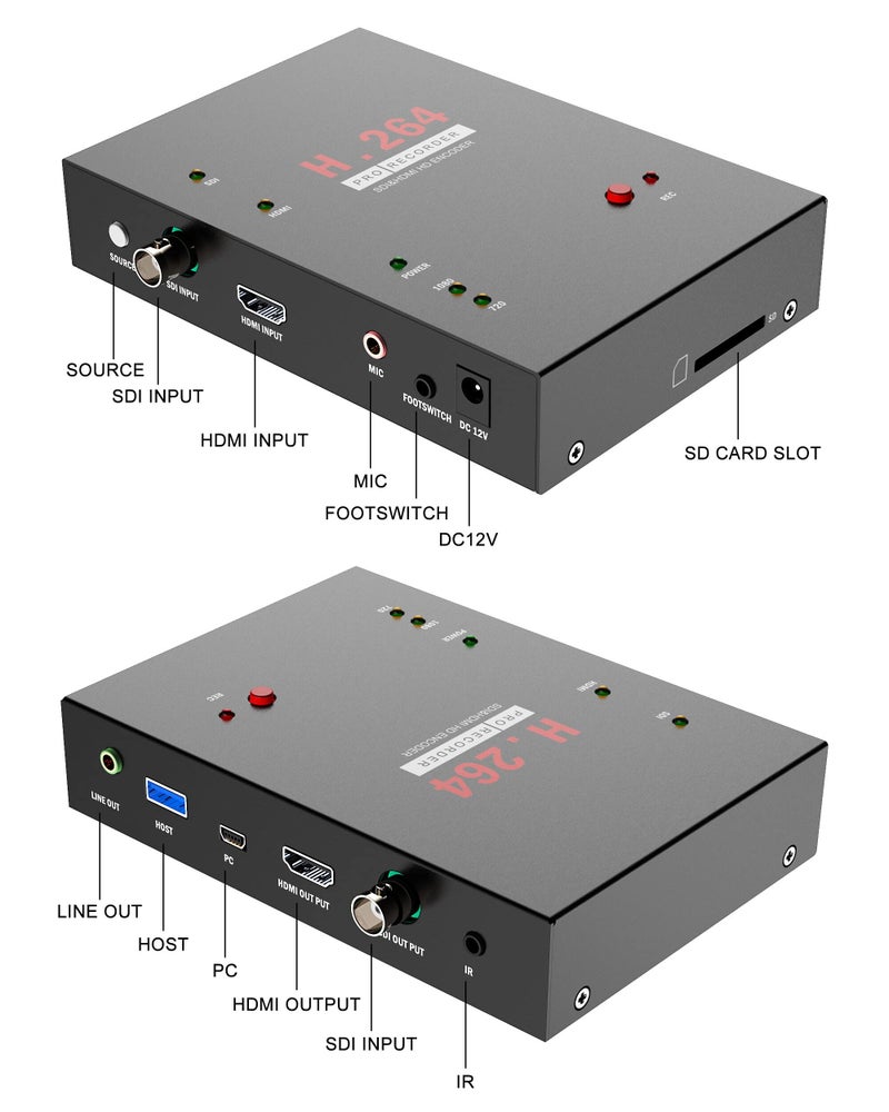 MICROWARE ezcap286 SDI/HDMI Video Recorder, Record from TV, Gameplay, Endoscope, Support HDMI/SDI Pass Through - Image 3