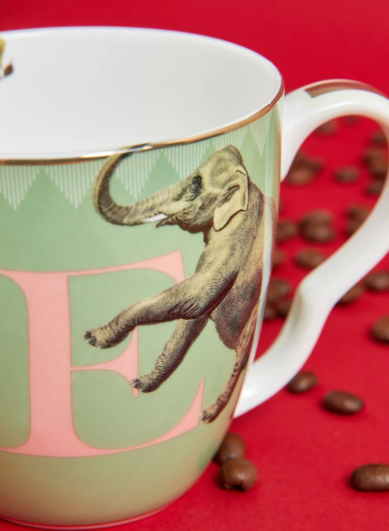 YVONNE ELLEN Alphabet Mug - Elephant