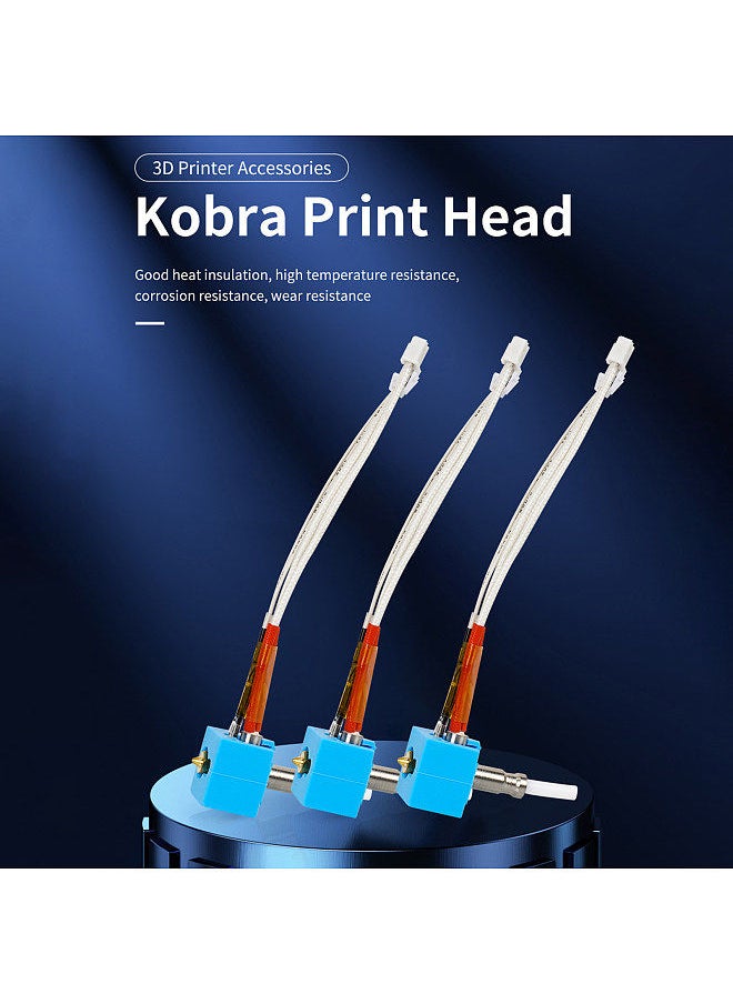 Generic - Kobra Hotend 24V40W for 3D Printer Replacement Compatible with Anycubic Kobra 3D Printer with Brass Nozzle and Aluminum Heat Block Head Extruder 0.4mm Nozzle Suitable for 1.75mm Filaments - Image 1