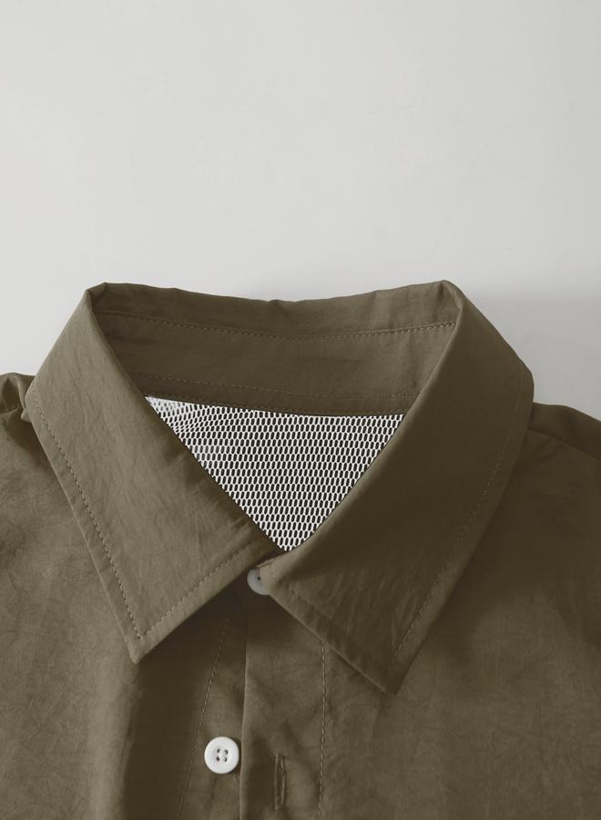 Take Two Men Casual Utility Work Shirt With Flap Pocket - Image 3