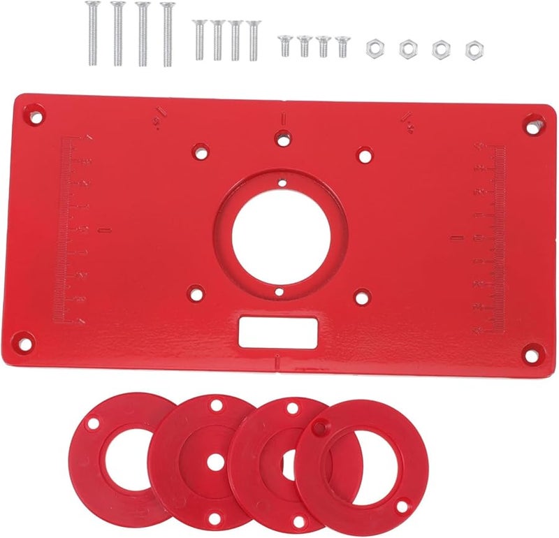 Aluminum Alloy Router Table Insert Plate Flipping Board Durable Multi Function Woodworking Tool - Image 2