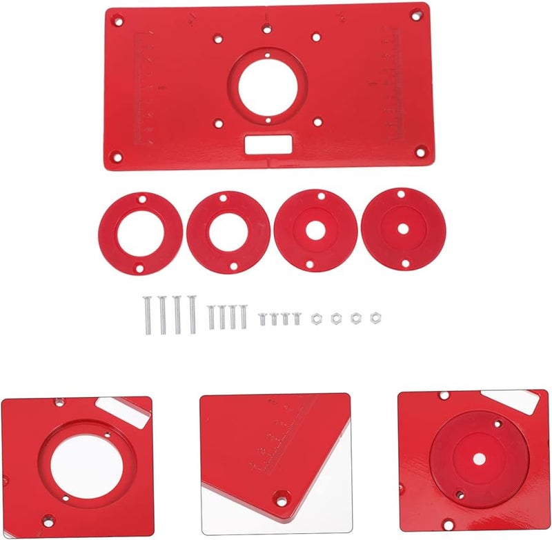 Aluminum Alloy Router Table Insert Plate Flipping Board Durable Multi Function Woodworking Tool - Image 4