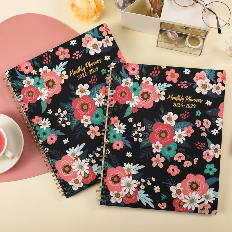 Tersus 2026-2029 Monthly Calendar/Planner - 3 Year Planner from JULY 2026 - JUNE 2029, 9'' x 11'', 3 Year Calendar Planner with Monthly Tabs, Two-Side Pocket, Contacts Pages, Notes Pages - Image 2