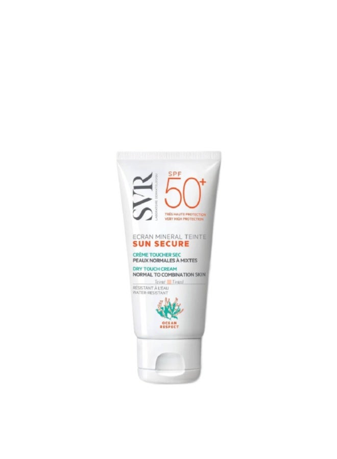 اس في أر كريم ملون معدني SVR Sun Secure SPF50+ للبشرة العادية إلى المختلطة 50 مل - Image 1