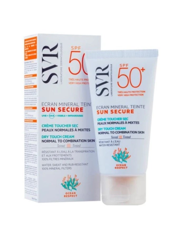 اس في أر كريم ملون معدني SVR Sun Secure SPF50+ للبشرة العادية إلى المختلطة 50 مل - Image 2