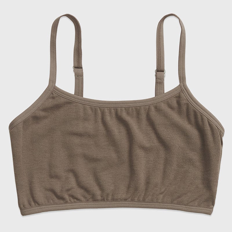 Elegant Simple Basic Small Sling Yoga Bra Comfortable Sweat Absorbing Bra Seamless Sports Underwear With Chest Pad