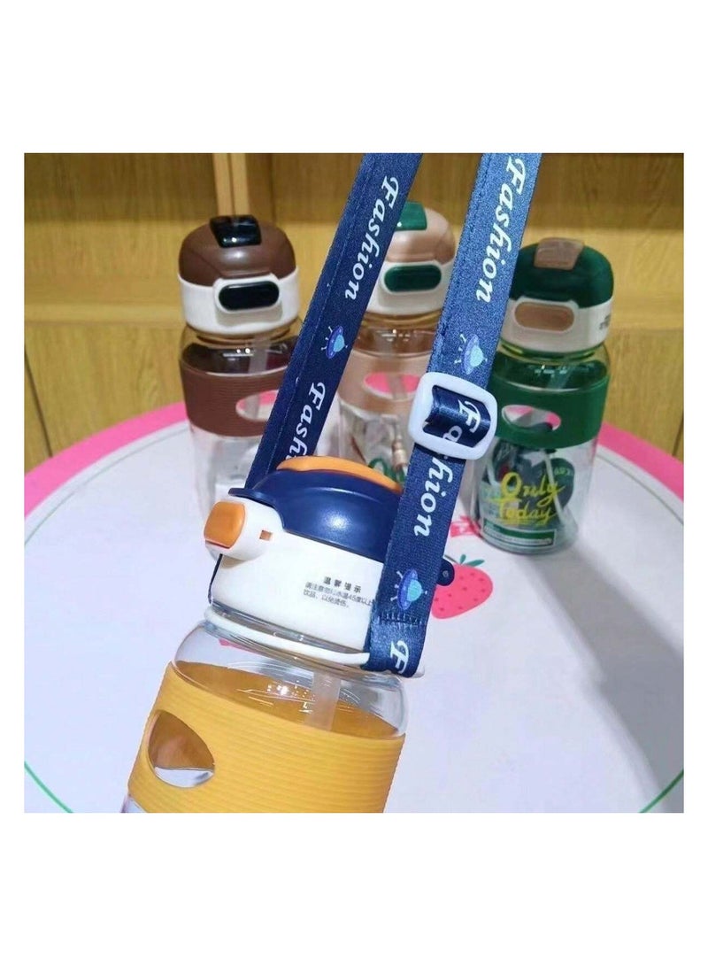 Kids Water Bottle with Straw – 700ML, BPA Free, Leakproof – Flip Lid, Easy Sip Straw, Portable with Strap – Durable Water Bottle for Boys & Girls – Ideal for School, Sports, and Travel - Image 2
