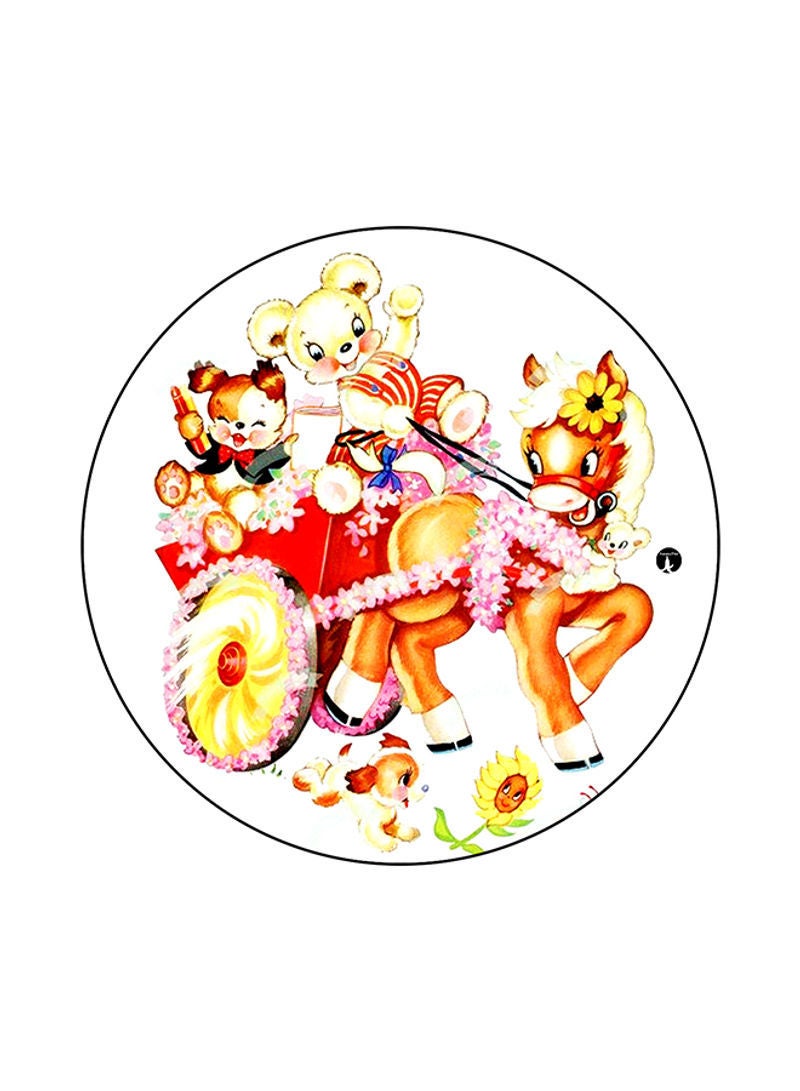 Animals Printed Mouse Pad White