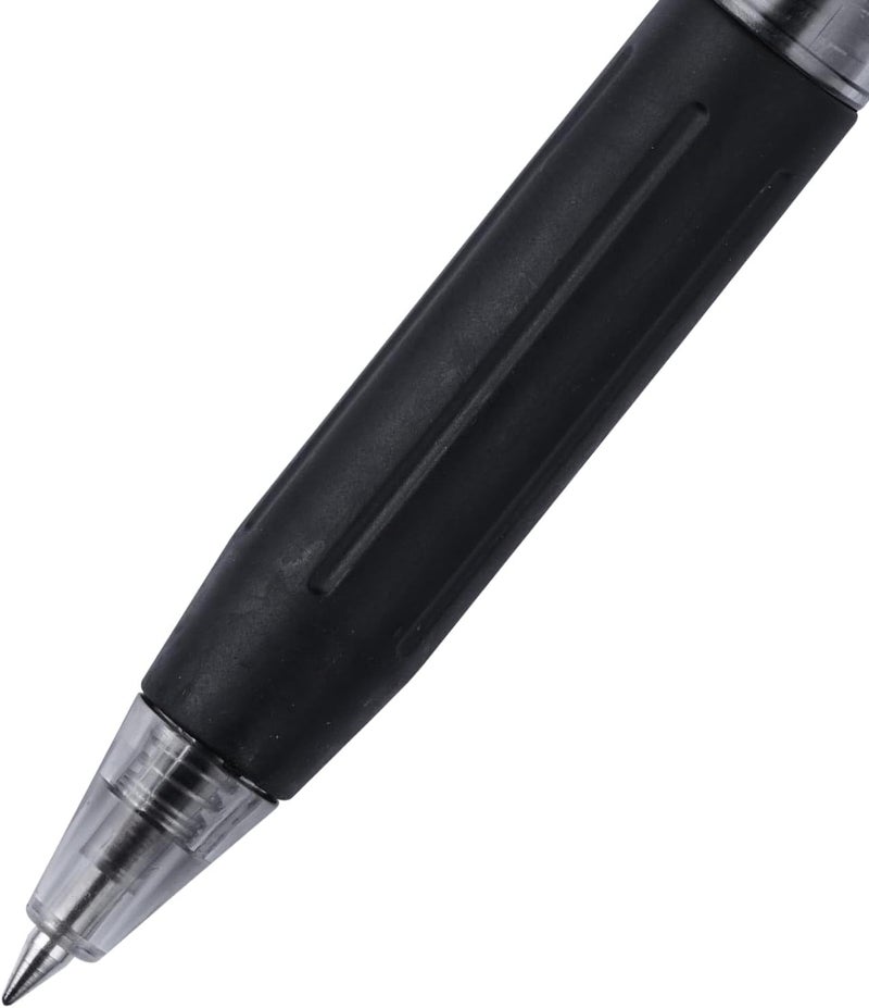 EYEYE G-103 Retractable Gel Pens, 0.5mm Fine Point Blue Ink Pens, Premium Quick Drying Ballpoint Pen for School Office (10count-Black) - Image 4