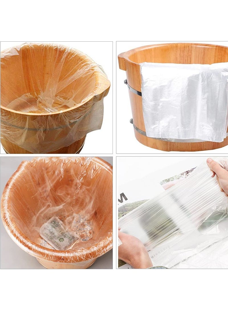 Zikra 80 Pcs Disposable Foot Bath Bag Thicken Foot Bath Basin Bags Multifunctional Foot Tub Liners Disposable for Massage Centers Bath Centers Home Foot Spa Pedicure - Image 5