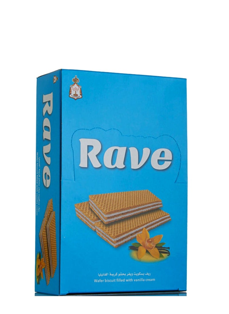 elshamadan Rave Wafer Biscuit Pack of 12- Filled With Vanilla Cream 