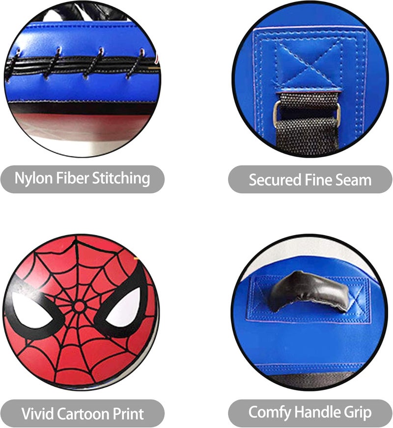 Finex PU Leather Round Taekwondo Karate Punch Strike & Kick Pad Punching Striking & Kicking Target Shield for Boxing Training Practice - Image 3