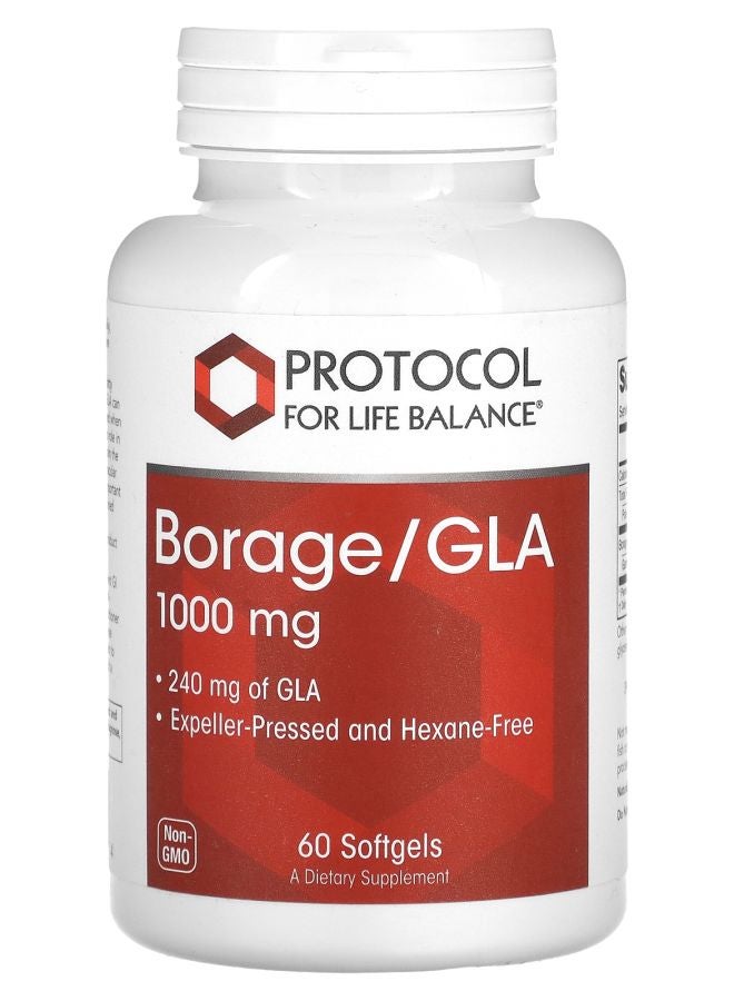 Protocol For Life Balance Borage/GLA 1000 mg 60 Softgels