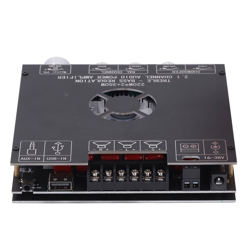 وحدة مكبر الصوت 2.1 قناة مدخلات بطاقة صوت USB BT5.1 AUX قرص U لوحة مكبر صوت TPA3255 DC16‑38V - Image 5