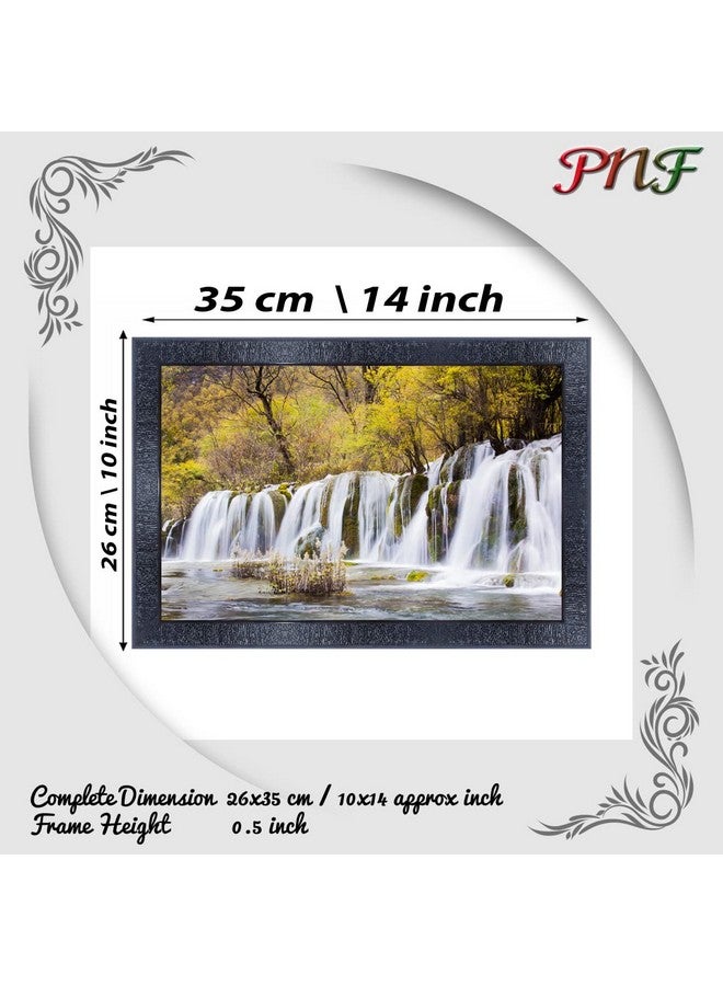 PNF Poster N Frames Vastu Waterfall Landscape Scenery Wooden Photo Frame With Acrylic Sheet | Living Room, Bedroom | Home Decoration | Best Gifting Option (10 * 14Inch,Multicolour,Synthetic) 13326 - Image 2