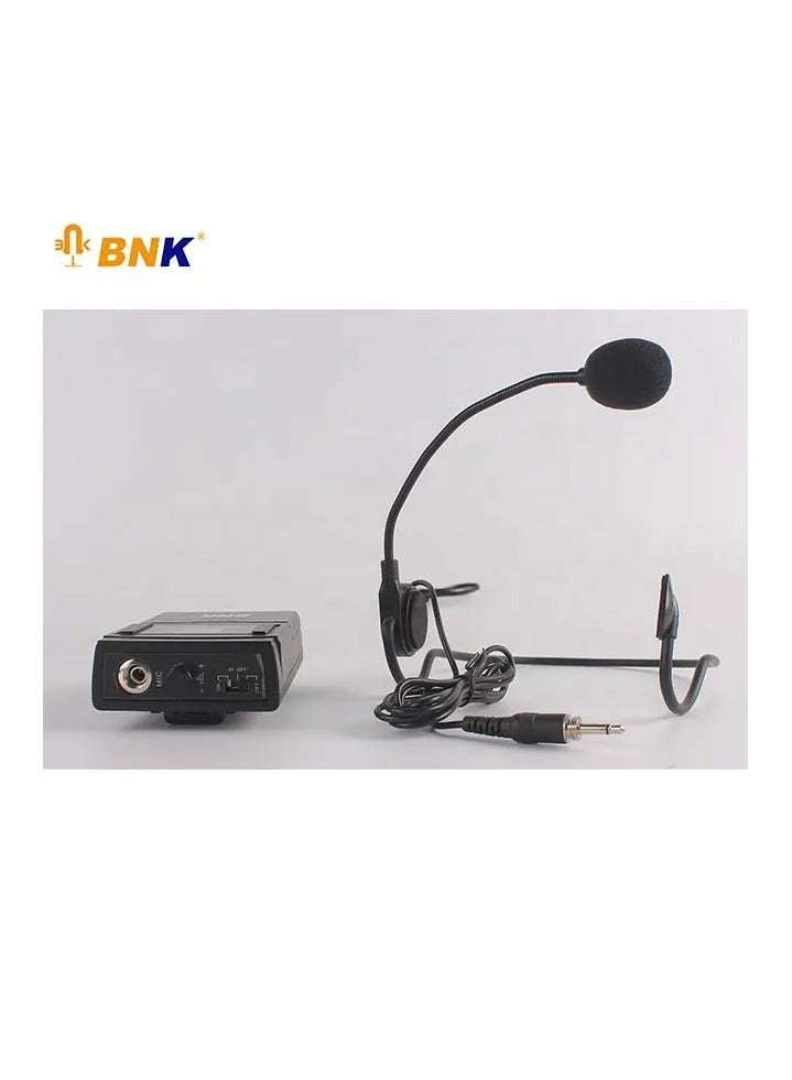 BNK Professional 2-Channel VHF Wireless Microphone System Includes 1 Lapel Microphone and 1 Handheld Microphone with Transmitter for Parties, Conferences, and Meetings - Image 3