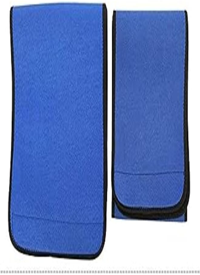 OR Men Women Slimming Weight Loss Belly Waist Trimmer Belt Width 25cm Length 110cm Blue 