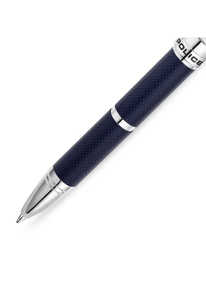 POLICE Blue Metal Ballpoint Writing Pen