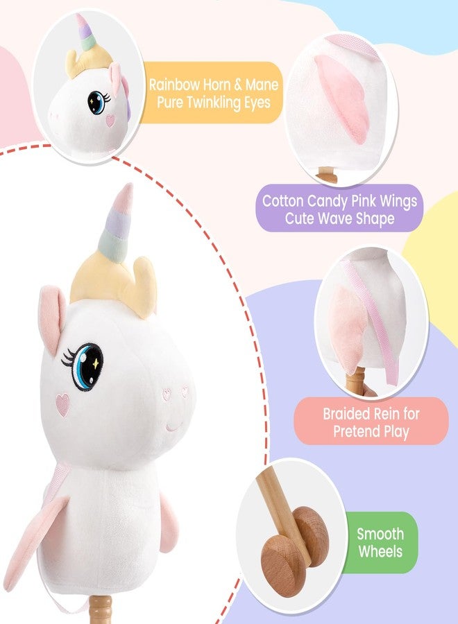 FUNLIO حصان عصا وحيد القرن من فانليو للأطفال الصغار - أبيض - Image 4