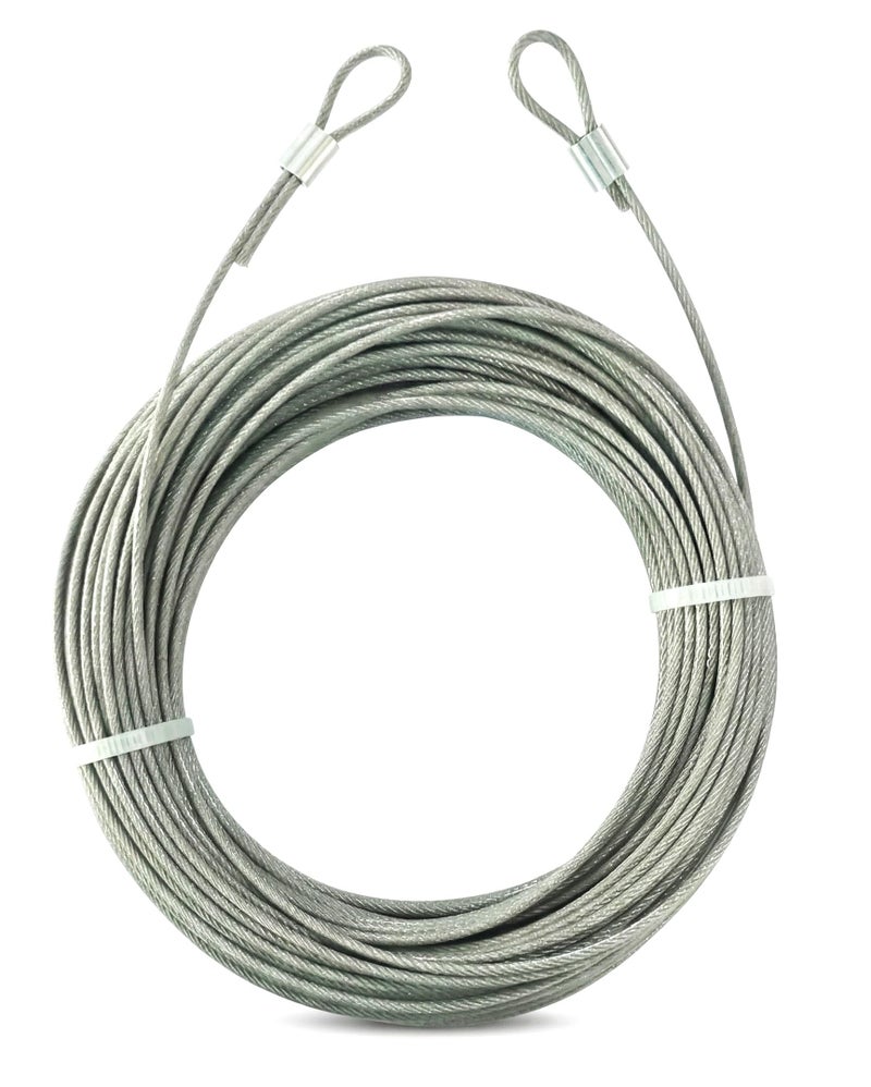 MHS Nylon Coated Stainless Steel Clothes Drying Wire | 2mm Diameter | 5.5 Non-Magnetic Steel Core | With Aluminium Ferrule for Tight Fitting | Rust Resistant Indoor & Outdoor Clothesline (10 Meter) - Image 1