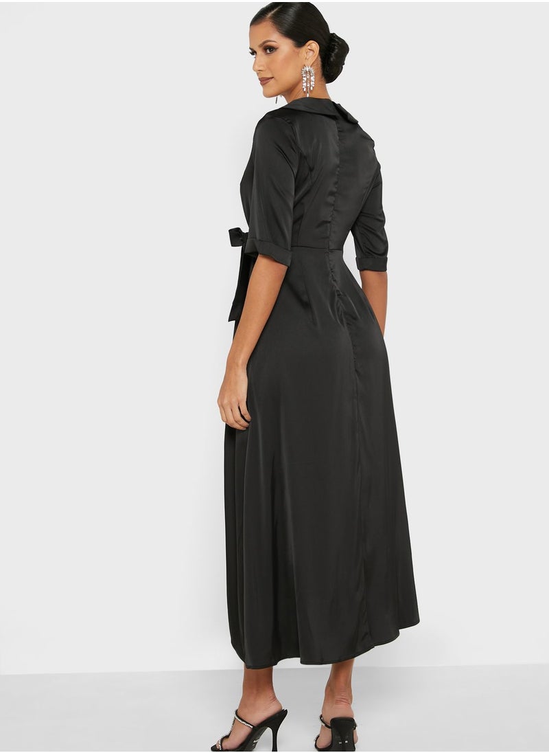 Khizana - Wrap Tie Dress - Image 1