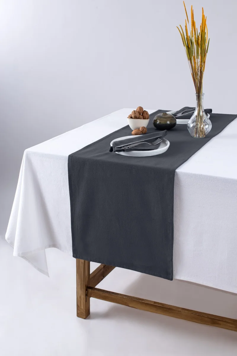 ويلستيل Premium Linen Gray Runner 40 x 150 cm