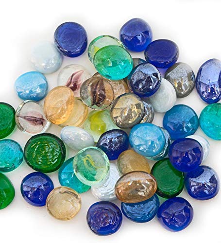 Maalavya Half Round Multicolor Decorative Glass Pebbles (Above 65 Pcs) - Image 2