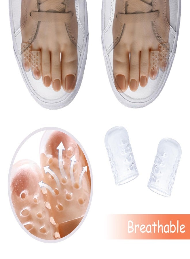 Drokenle Silicone Toe Protectors, 20Pcs Anti-Friction Gel Toe Sleeves Clear Toe Caps Guards with Holes, Breathable Toe Cushions for Pain Relief, Blisters, Corns and Calluses Protection - Image 5