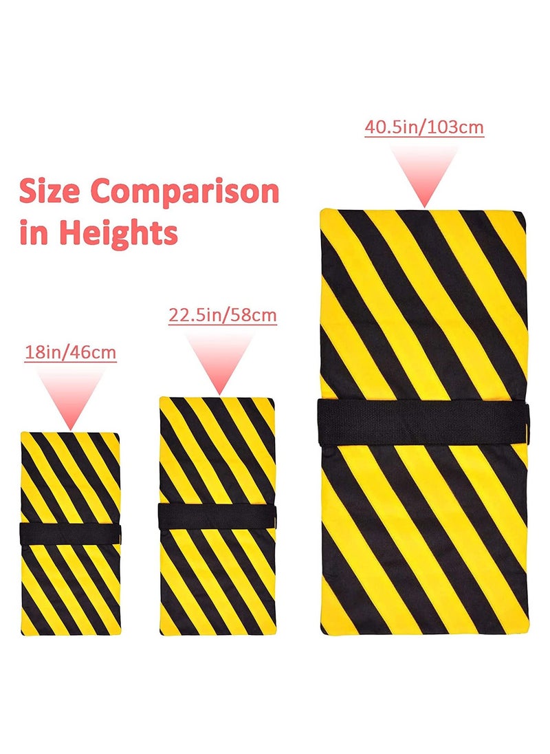Coopic Medium Size Set Of Four Black/Yellow Heavy Duty Sand Bag 22.5Inch/58Cm Photography Studio Video Stage Film Sandbag Saddlebag For Light Stands Boom Arms Tripods  - Image 4
