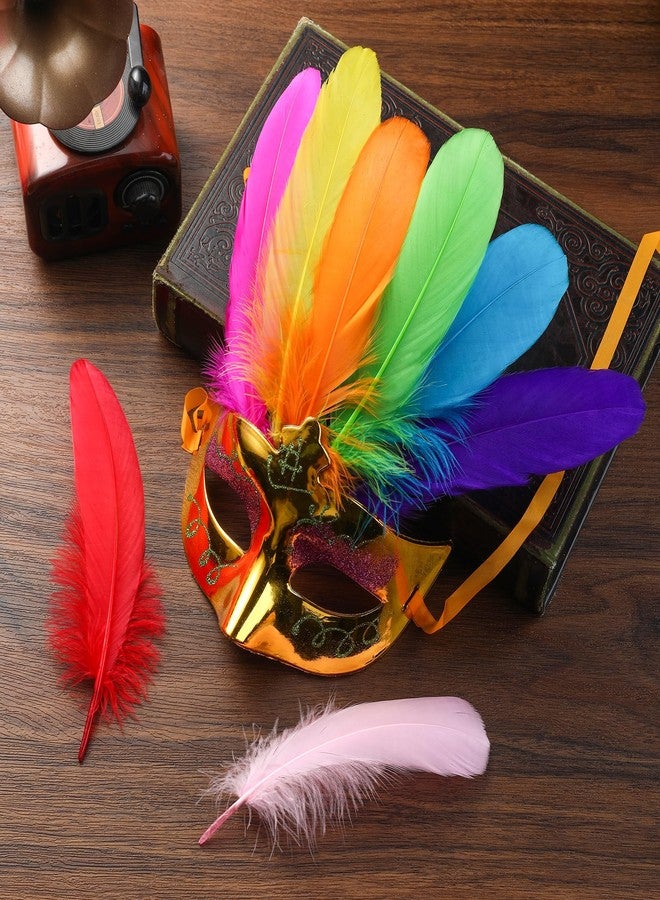 Ballinger Colorful Goose Feathers for Crafts - 120Pcs 6-8inch Craft Colored Feathers for DIY Crafts,Angel Wings,Dream Catcher and Wedding Party Decor - Image 5
